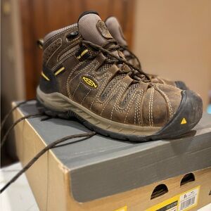 Keen Men’s Steel Toe Brown Work Boots
